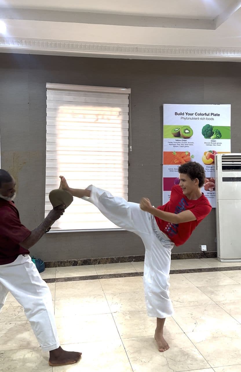 Students playing sports