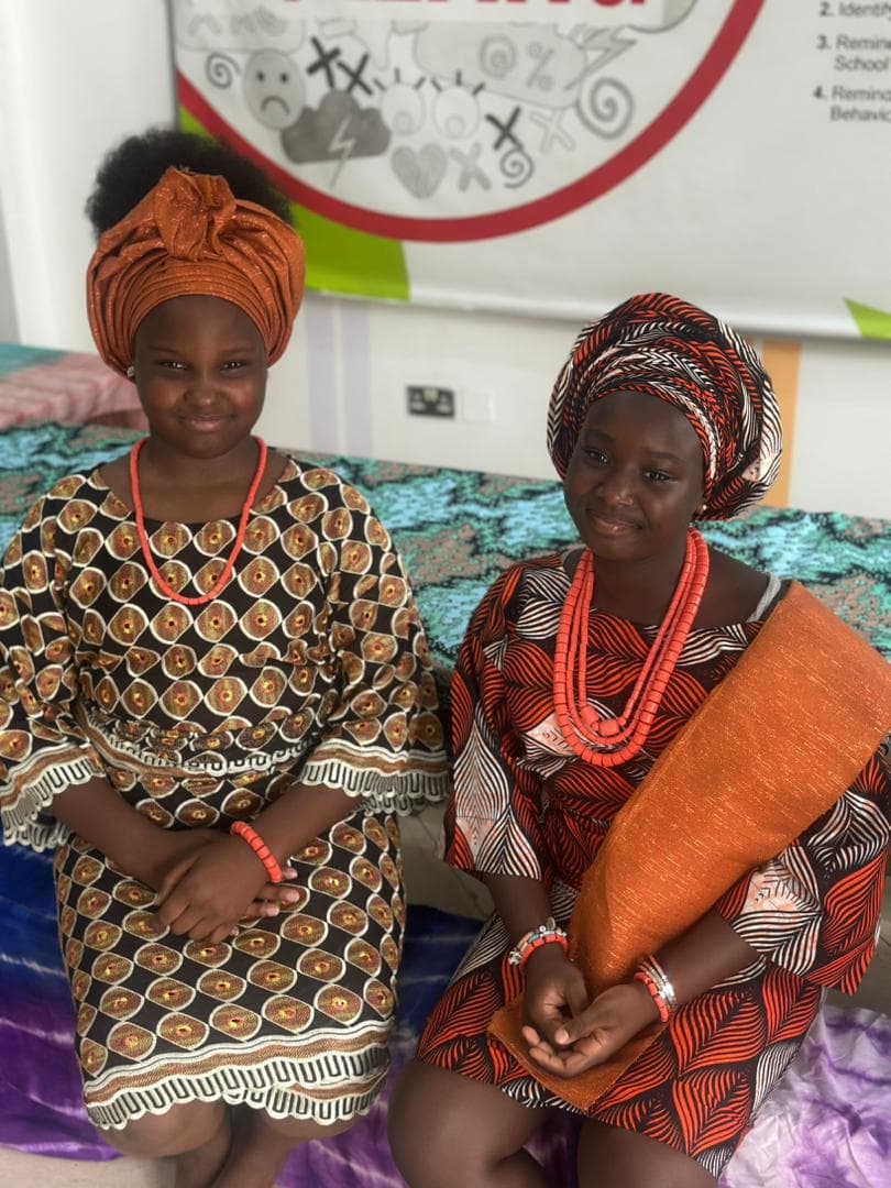 Students in art class